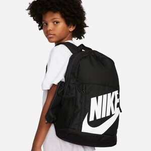 NWT Nike Elemental Kids' Black with White Logo Backpack